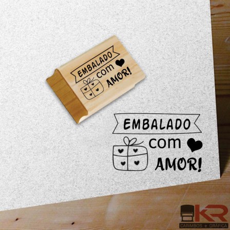 Carimbo Embalado com Amor