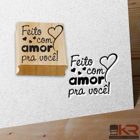 Carimbo Feito com amor pra você