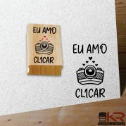 Carimbo Eu amo clicar