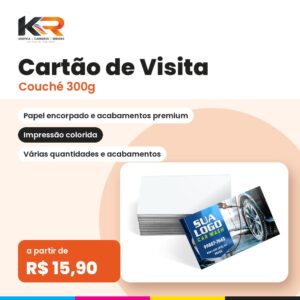 Cartão de Visita Couché 300g