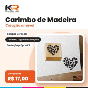 Carimbo Coração amável – KR Carimbos e Gráfica