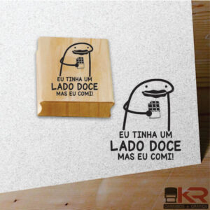 Carimbo Eu tinha uma lado doce, mas eu comi!