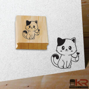 Carimbo Gatinho do coraçãozinho