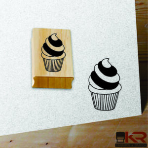Carimbo Cupcake listrado