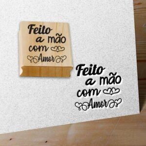 CARIMBO FEITO A MÃO COM AMOR