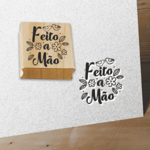 CARIMBO FEITO A MÃO - FLORIDO